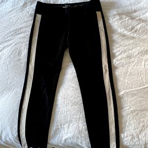 Banana Republic- Black dress pant w/ white racing stripe, never worn Size 4
